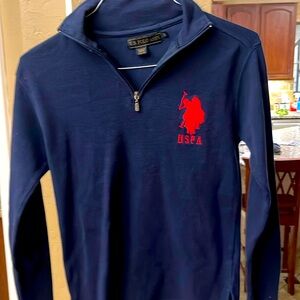 US Polo Association Large long sleeve 3/4 zip